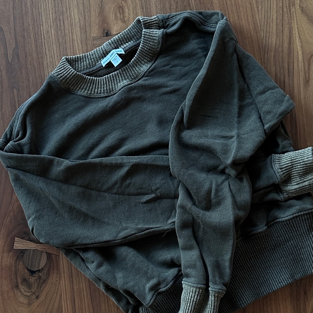 James Perse Olive Sweatshirt